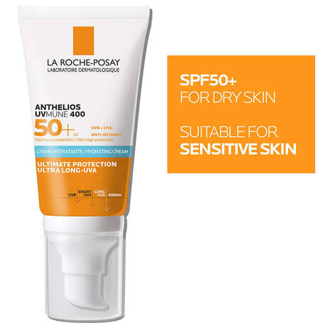 LA ROCHE POSAY Anthelios UV mune 400 Hydrating Cream SPF50+ (50ml) - Buynowpakistan