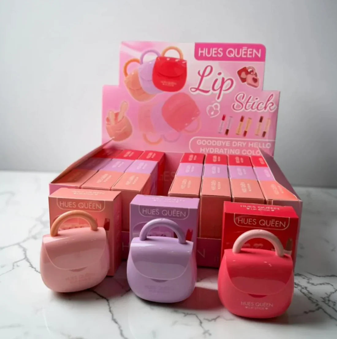 Hues Queen Purse-Shaped Lipstick – Creamy & Hydrating