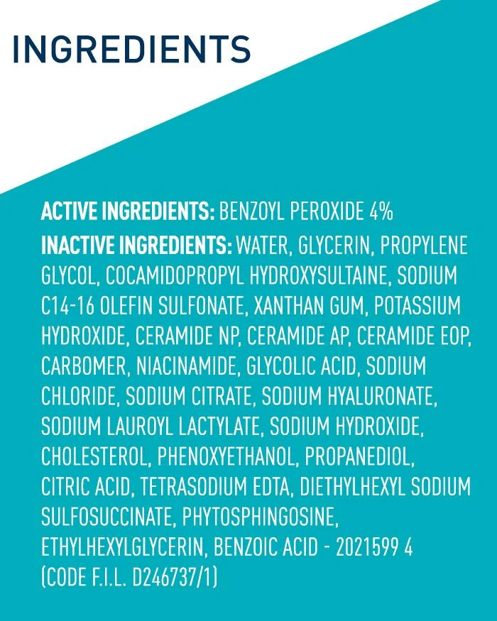 CERA VE Acne Foaming Cream Cleanser - Buynowpakistan