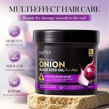 SADOER Red Onion Black Seed Oil Hair Mask – Strengthen Roots & Boost Hair Growth