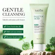 SADOER 3% Salicylic Acid Amino Acid Gentle Cleanser – Clear Pores, Fight Acne & Soothe Skin