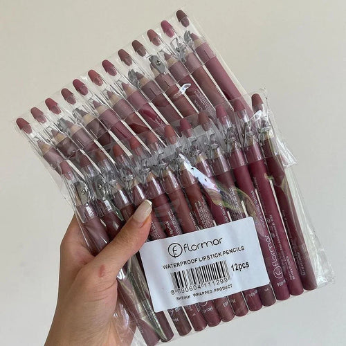 Flormar 12 Matte Lip Pencils – Define, Shape & Perfect for Your Lips