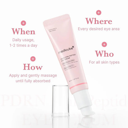 Medicube PDRN Pink Peptide Eye Cream – Revive & Firm Tired Eyes