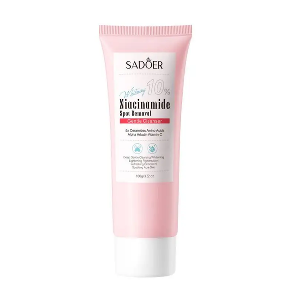 SADOER 10% Niacinamide Spot Removal Gentle Cleanser – Brighten, Cleanse & Clarify