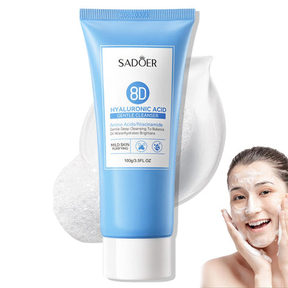 SADOER 8D Hyaluronic Acid Gentle Cleanser – Deep Hydration & Soft Cleansing for Radiant Skin