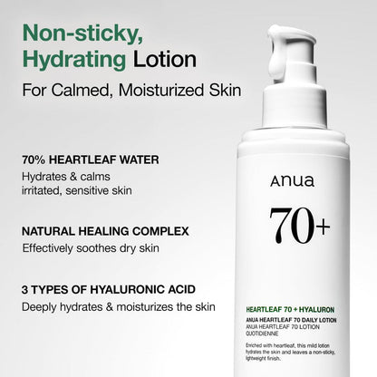 ANUA HEARTLEAF 70% DAILY RELEIF LOTION