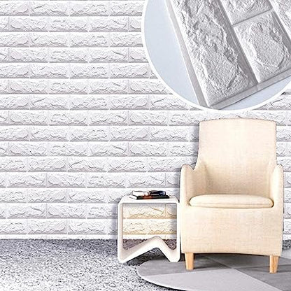 3D Self-Adhesive Brick Wall Stickers 70x77 cm - Buynowpakistan