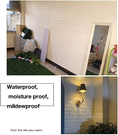 3D Self-Adhesive Brick Wall Stickers 70x77 cm - Buynowpakistan