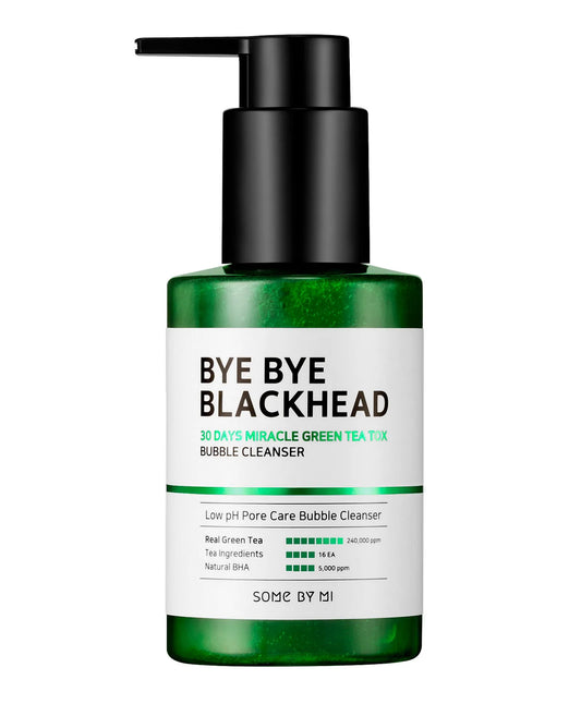 SOME BY MI Bye Bye Blackhead 30 Days Miracle Green Tea Tox Bubble Cleanser – Purify, Detox & Refresh