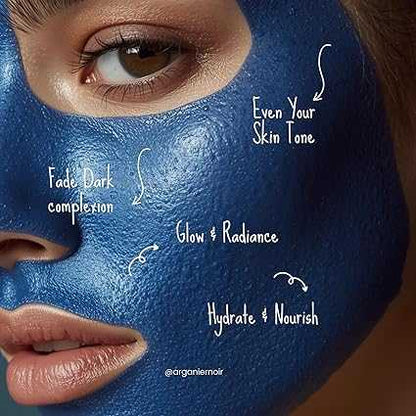 Pure Moroccan Blue Powder – 100% Natural Skin Brightening Treatment 50g
