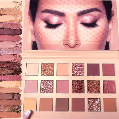 Miss Rose 18 color Nude Eyeshadow Palette – Soft Glam, Endless Possibilities