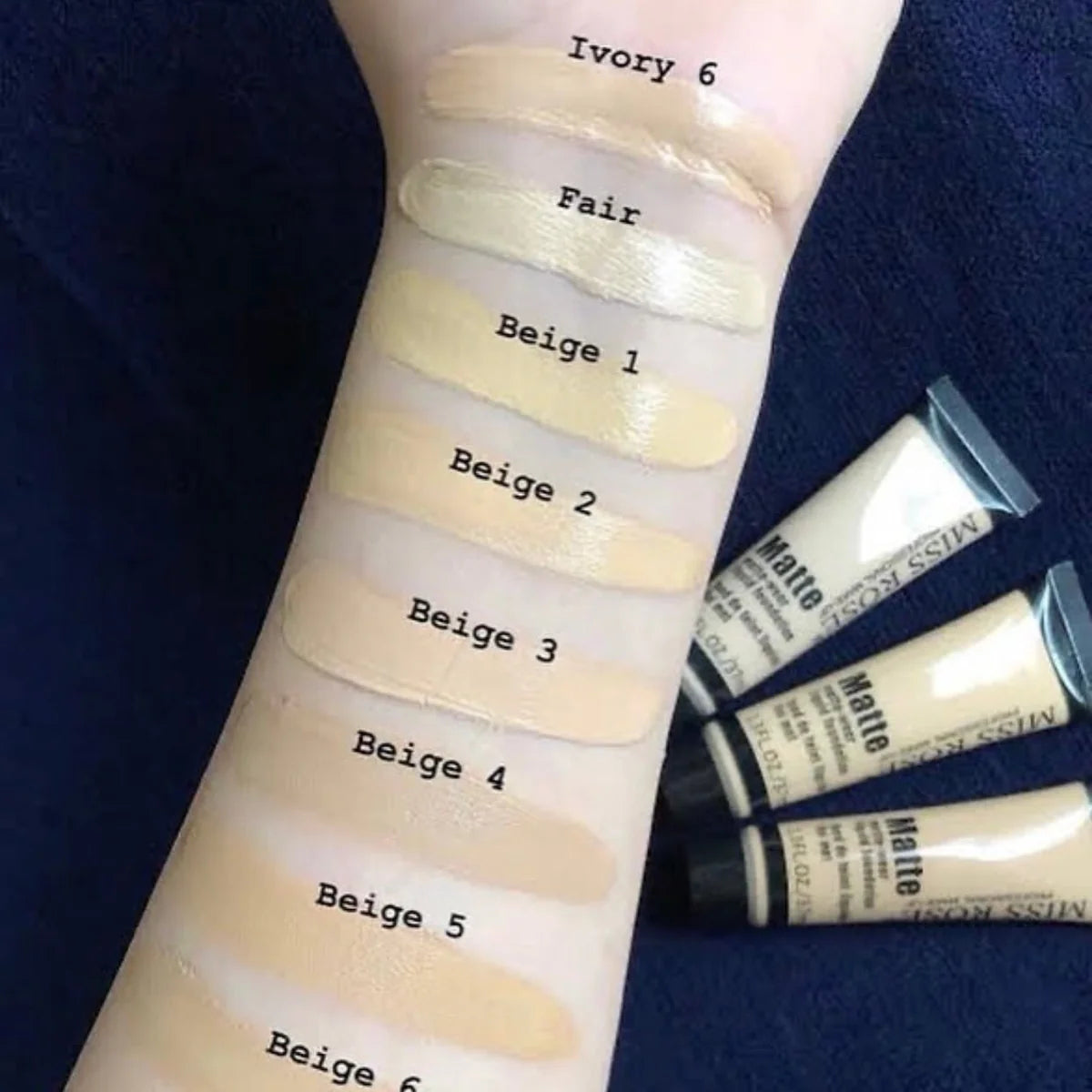 Miss Rose Matte Foundation – Flawless Coverage, Shine-Free Finish