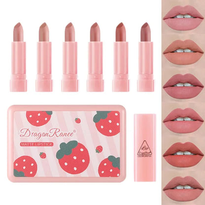 Dragon Ranee 6 pcs strawberry lipstick