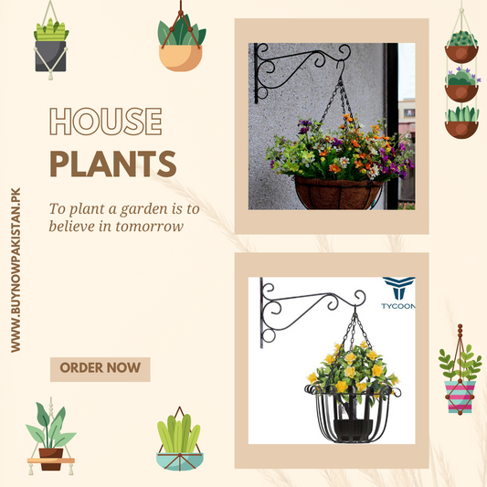 Iron Garden Wall Hanging Stand - Buynowpakistan