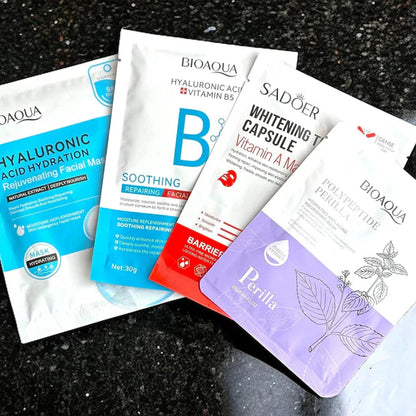 Sheet Mask Variety Pack – Hydrate, Brighten &amp; Revive Your Skin