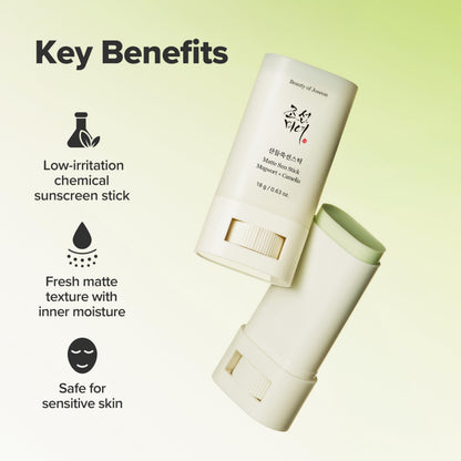 Beauty of Joseon Matte Sunscreen Stick Mugwort + Camelia