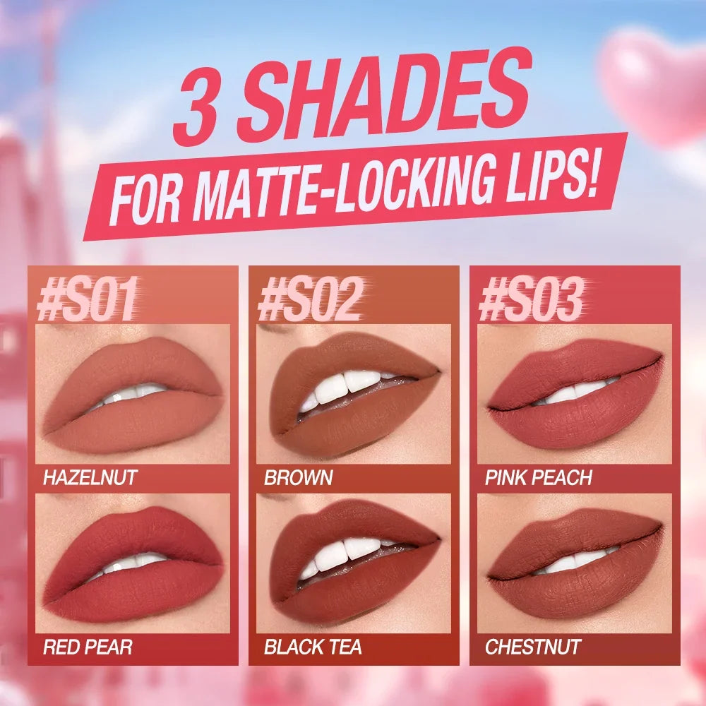 O Two O matte lock color lip glaze set