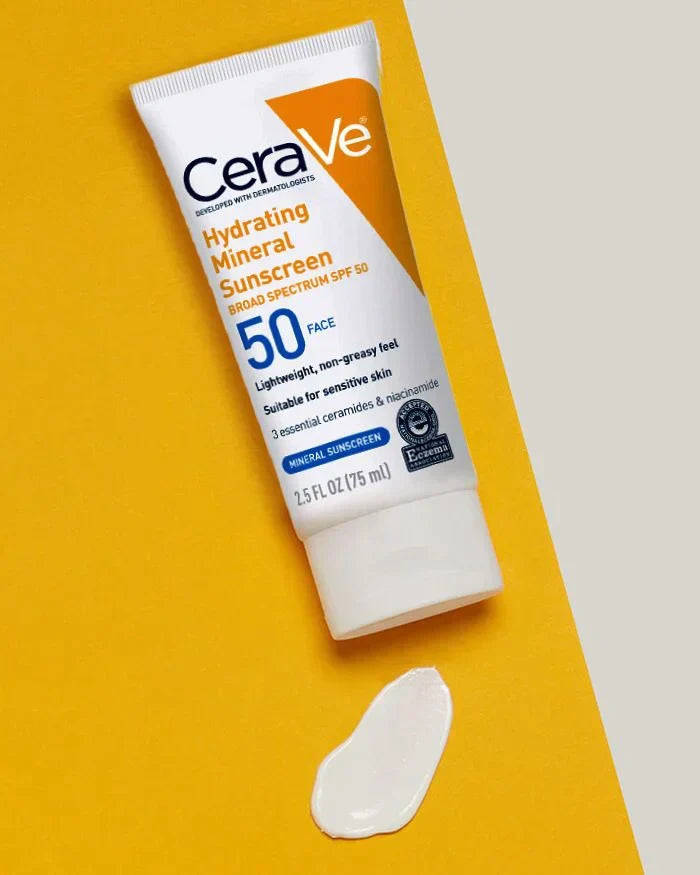 SPF 50 Hydrating Mineral Sunscreen for Face - Buynowpakistan