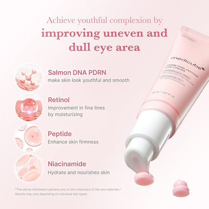 Medicube PDRN Pink Peptide Eye Cream – Revive & Firm Tired Eyes