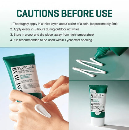 SOME BY MI Truecica Mineral Calming Tone-Up Suncream – Soothe, Protect & Brighten